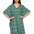 thumbnail image 4 of Moomaya Long Caftan Maxi Dress Beach Swimwear Cover Up Womens Kaftan Plus Size - XS-M, 4 of 6