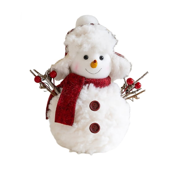 RUIG Christmas Plush Santa Claus Snowman Elk Doll, Christmas Snowman Plush, 7 Inch Christmas Stuffed Animals, Snowman Plush Toy for Family and Kids, 4.3/5.9/7 inchs