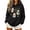 Black, variant on Hurxie Halloween Hoodie Women Long Sleeve Sweatshirt Ghost Graphic Hoodie Pumpkin Sweatshirt Cute Spooky Tops Fall Holiday Outfit, Halloween Party Wear