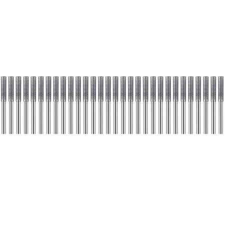 

20 Pcs Chainsaw Sharpener Stone Diamond Coated Cylindrical Burr Polishing Grinding Tool Grinding Bits 5/32 Inch/ 4 mm
