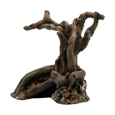 FITYLE Aquarium Driftwood Truck Aquarium Decor Terrarium Ornament Tank Decoration for Amphibians Aquatic Pets to Breed Reptiles