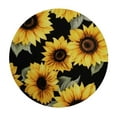 thumbnail image 2 of JEUXUS Spring Sunflower Tablecloth Round  Ruitic Yellow Floral Table Cloth Waterproof Fabric Farmhouse Sun Flower Tablecloths Decorative for Holiday Home Party Wedding Picnic, 2 of 7