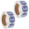 thumbnail image 1 of FRCOLOR Size Sticker 2 Rolls Month Size Paper Sticker Label Clothing Size Adhesive Printed Sticker,0.87"X0.87"X0.04", 1 of 4
