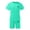 Sky Blue, variant on Summer Men's 2-Piece Set, Short Sleeve Tee and Shorts, Sports and Leisure Trendy Outfit For Spring Summer Vacation and Casual Wear,Blue,L