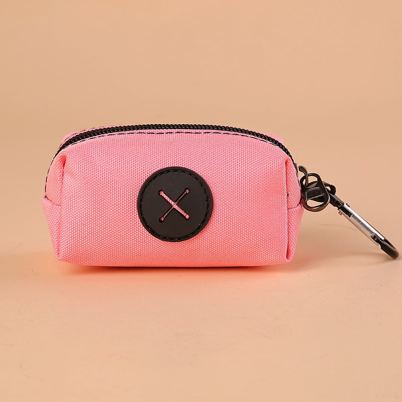 Portable Dog Waste Bag Holder with a Zippered Dispenser Perfect for Walking Or Running with Your Pet (Available in Rose Red Green And Black)