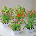 thumbnail image 4 of HCTSHG Artificial Potted Flowers, Faux Outdoor Artificial Plants in Decorative Pots for Garden and Home Decor,UV-Resistant for Porch,Patio,Garden, and Outdoor Spaces,Durable for Easy Care, 4 of 4