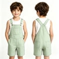 thumbnail image 7 of Kiijoy Toddler Girl Checkered Overalls Shorts Summer Casual Gingham Sleeveless Romper, Sizes 4-5T, 7 of 7