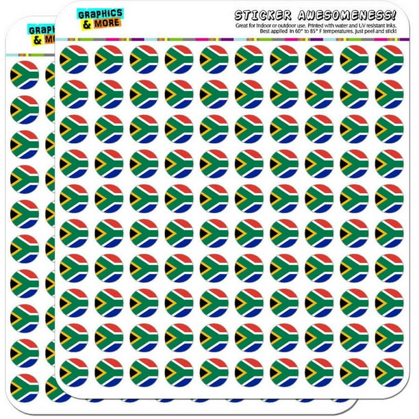 South Africa National Country Flag 200 1/2" (0.5") Planner Calendar