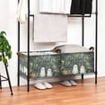 thumbnail image 3 of Yayeee Foldable Storage Basket for Shelves with Handles Waterproof Cloth Bins, Cute Ghosts Playing, 3 of 7
