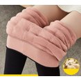 thumbnail image 4 of Polainas gruesas de seda de Cachemira de oveja para mujer, mallas ajustadas de cintura alta elásticas cálidas para invierno, 4 of 5