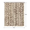 thumbnail image 5 of Beige and Brown Of Leopard Print Shower Curtain 72"x84" ,Bathroom Decorative Shower Curtains Set with 12 Hooks,Modern Waterproof Washable Shower Curtain, 5 of 6