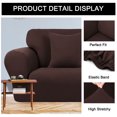 thumbnail image 4 of PiccoCasa Stretch Spandex Armchair Sofa Slipcover, Chocolate Small, 4 of 6