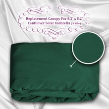 SOLAXO Replacement Umbrella Canopy for 8.2ft x 8.2 ft 8 ribs