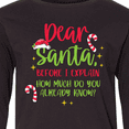 thumbnail image 4 of Inktastic Christmas Dear, Santa Before I Explain How Much Do You Know? Long Sleeve Youth T-Shirt, 4 of 5