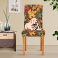 thumbnail image 4 of Yayeee 2 Pack Dining Chair Covers Stretch Parson Chairs Slipcovers Seat Protector, Colorful Autumn Leaves, 4 of 6