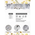thumbnail image 4 of Grey Christmas Mantel Scarf Fireplace Decorations for Living Room, Gnomes Xmas Snowflake Gifts Winter Fireplace Mantel Scarf Cover Runner for Halloween/Thanksgiving/Christmas Decor 90"x17", 4 of 6