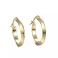 thumbnail image 6 of 304 Stainless Steel Hoop Earrings Gold 0.6 To 1.4" Pin 1X0.8Mm&nbsp; P620, 6 of 9