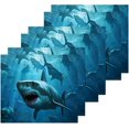 thumbnail image 2 of Coolnut White Sharks Washcloths, Soft and Absorbent Cotton Towel, 2 Pack 12 X 12 Inches Premium Quick Dry Face Towel Wash cloth, 2 of 7