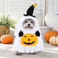 thumbnail image 5 of Gqtwoy Dog Halloween Apparel Funny Ghost Pumpkin Pet Outfit, Creepy Crawler Decor, Witch Hat Dress-up Cape, Halloween Costume for Small Medium Dogs, Pet Holiday Outfit, Furry Friend Party Wear, 5 of 6