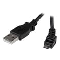thumbnail image 4 of StarTech.com 0.5m Micro USB Cable - A to Up Angle Micro B - 1.64 ft USB Data Transfer Cable - First End: 1 x Type A Male USB - Second End: 1 x Type B Male Micro USB - 60 MB/s - Shielding - Black, 4 of 5