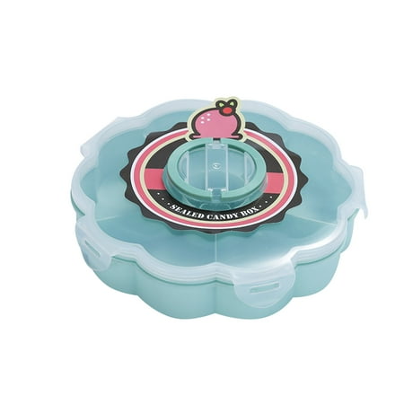 

Double Layer Candy and Dried Fruit Plate Creative Rotating Design Dessert Plate