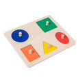 thumbnail image 3 of Wood Shape Puzzles Memory Games Learning Puzzle for Game Match Geometric square, 3 of 9
