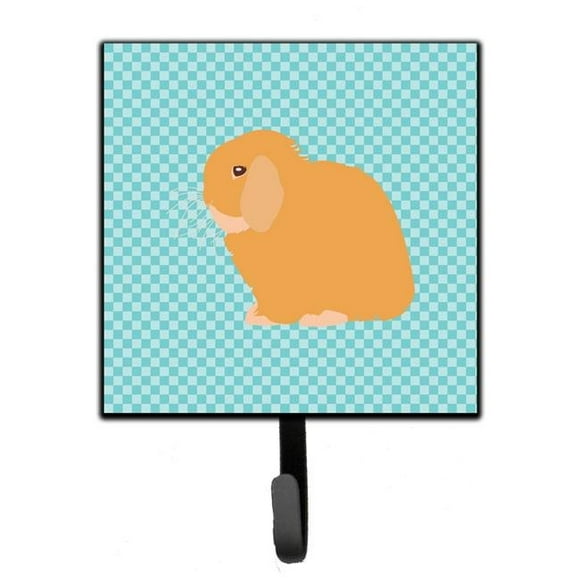 Holland Lop Rabbit Blue Check Leash or Key Holder