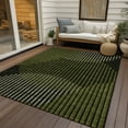 thumbnail image 6 of Addison Rugs Chantille Indoor/Outdoor Transitional Geometric, Abstract Olive Washable Rectangle Rug, 2'6" x 3'10", 6 of 6