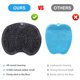 thumbnail image 3 of Baño del masaje del cuarto de baño para quitar el cojín antideslizante del baño del exfoliante del silicón de los pies del lavado de la piel muerta, 3 of 5
