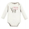 thumbnail image 3 of Touched by Nature Infant Girl Organic Cotton Long-Sleeve Bodysuits, Girl Woodland, 12-18 Months, 3 of 7