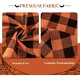 thumbnail image 4 of Fall Checkered Table Runner - Orange Buffalo Plaid Halloween Thanksgiving Stain Resistant Washable Table Decoration for Dining/Parties/Holiday Decor, 13 x 48 Inch, 4 of 6