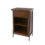 Leighton Bathroom Collection 2-Tier Floor Shelf with Drawer