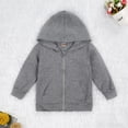 thumbnail image 2 of 1-6Years Toddler Baby Boy Girl Hoodies Sweatshirt Zipper Hooded Pullover Jacket Coat Fall Winter Clothes with Pocket, 2 of 6