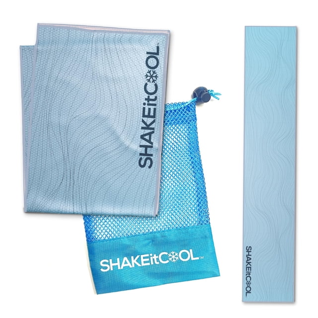 Toalla de refrigeración ShakeItCool Original Blue Wave