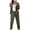 Army Green, variant on Women's Fall Casual 2-Piece Set Long Sleeve Cardigan & Wide Leg Pants Suit Khaki S