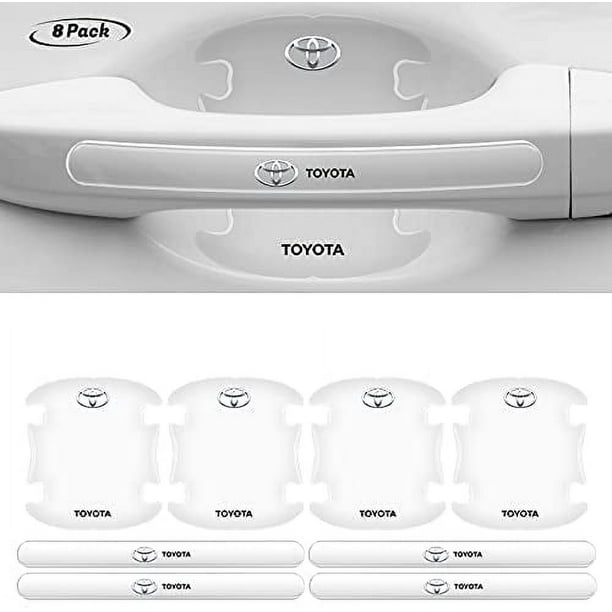Paquete de 8 protectores contra rayones para manijas de puertas transparentes compatibles con barras laterales Protector contra rayones para puertas Zhivalor WMZL-2191-2
