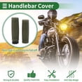 thumbnail image 3 of Unique Bargains 1" 25mm 1.1" 28mm Motorcycle Hand Grips Cover Kit Non Slip TPU Handlebar Cover for Motorcycle Scooter Bicycle ATV Green 1 Set, 3 of 7