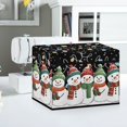 thumbnail image 5 of HELLHERO Christmas Snowmen Pattern Sewing Machine Cover Polyester Material Protective Cover with Zipper Pockets for Most Singer and Brother Sewing Machine, 5 of 8