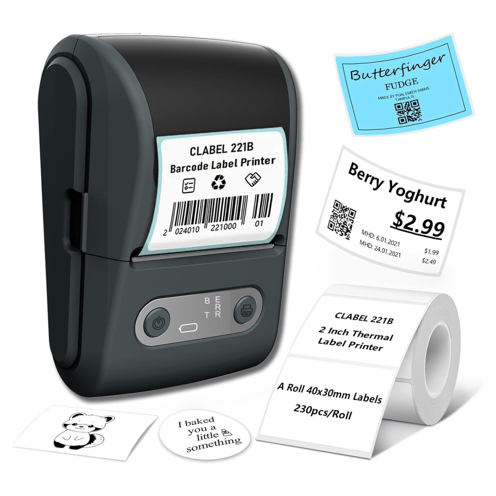 Wireless Portable Label Maker Machine With Fast Thermals Printing For Office Inventory Kitchen Storage And Baby Items