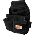 thumbnail image 3 of Western Heritage | Heavy Duty Leather Tool Pouch Bag | Professional Grade | Carpenter, Construction, Framers, Handyman Tool Bag, Reinforced Seams, 5 Pockets, 2 Snap Loops$$Tools, 3 of 8