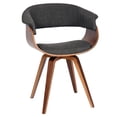 thumbnail image 1 of Allora Fabric Accent Chair in Charcoal, 1 of 5