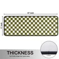 thumbnail image 5 of Kitchen Rugs Sets Of 2,Olive Green and White Checkerboard Pattern Anti Fatigue Kitchen Mat Rugs Non Slip Washable,Decorative Kitchen Floor Mats for Kitchen,Sink,Laundry,17"x47"+17"x47", 5 of 5