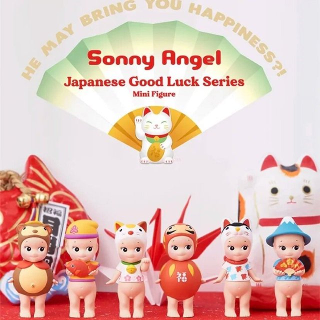 Sonny Angel Caja Ciega serie buena suerte Mini figura de Anime Caja Ciega Caja misteriosa decoración Kawaii coleccionable niños juguetes regalos