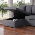 thumbnail image 3 of Cosmic Homes Aria Sleeper Sofa Bed, Inflatable, Modern, 100% Polyester, Cushions Included, Grey, 3 of 5