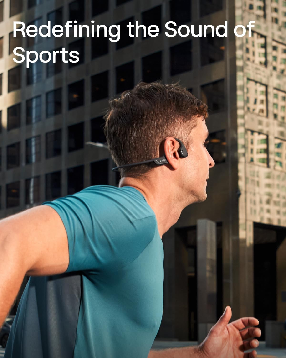 New Shokz OpenRun Pro 2 Mini- Open-Ear, Bone Conduction Sport Headphones - Sweat Resistant, Workout Headphones with 30ft Bluetooth - Secure, Comfortable Fit - Deep Bass and Smart Mic (Black)