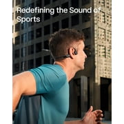New Shokz OpenRun Pro 2 - Open-Ear, Bone Conduction Sport Headphones - Sweat Resistant, Workout Headphones with 30ft Bluetooth - Secure, Comfortable Fit - Deep Bass and Smart Mic - SHOKZ App (Black)