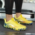 thumbnail image 4 of Rokment Women's Men's Barefoot Hiking Climbing Trekking Shoes Outdoor Sport Athletic Wide Toe Waterproof Non Slip Trail-Running Workout Fitness Exercise Trainners Yellow Size 11.5, 4 of 6