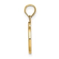thumbnail image 2 of Diamond2Deal 14K Yellow Gold Script Letter O Initial Pendant for Women (L- 0.62inch, W- 0.34inch), 2 of 6
