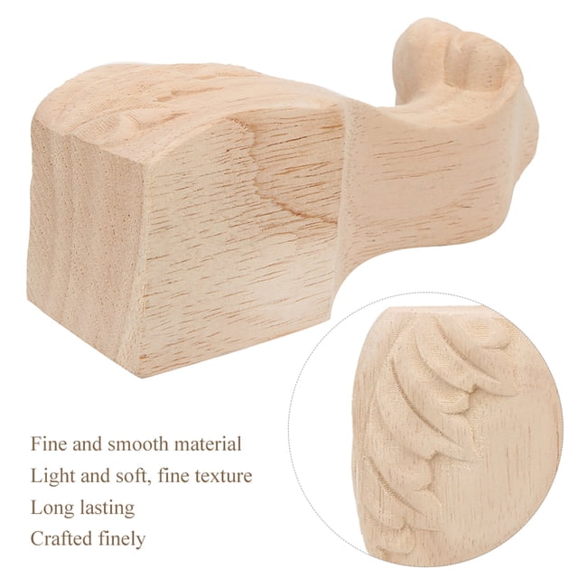 Pies Para Muebles, Exquisita Decoración De Oficina Con Accesorios De Mesa Artesanales Tallados En Madera De Caucho Para Hoteles, Familias Y Huespedes