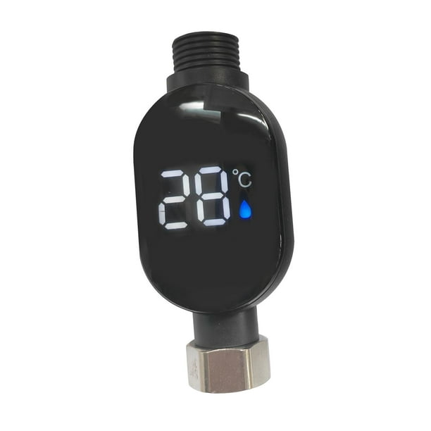 Termómetro de ducha, termómetro de baño, táctil LED digital de lectura instantánea, medidor de temperatura del agua para cocina